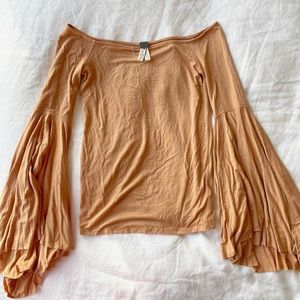 Free People Bell Sleeve Top